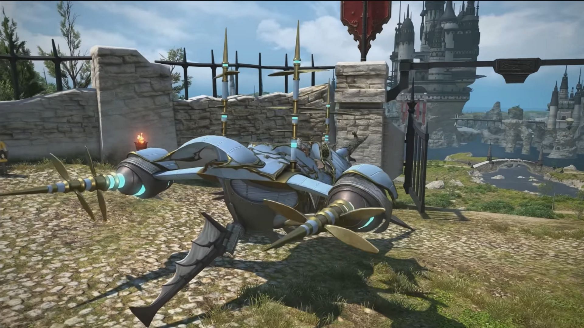 The Ancient Airship might be the most beautiful airship you can unlock in FFXIV (Image via Square Enix/YouTube@Meoni)